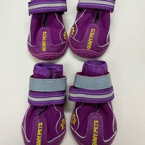 Qumy Pets Dog Boots Size 3 Waterproof Shoes Reflective Strips